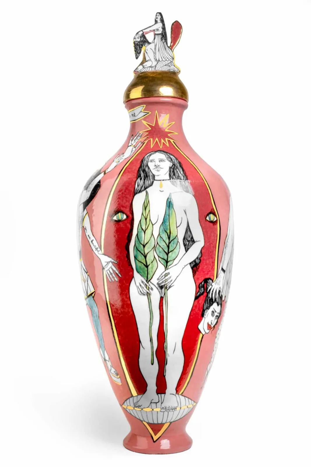 You are too good for me, céramique de Nina Murashkina, 2023, 100 × 34 × 34 cm, Galerie Calderone