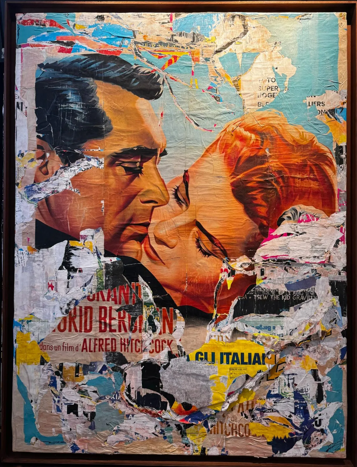 Mon amour, technique mixte de Laurent Durrey, 168 × 128 cm, Galerie Calderone