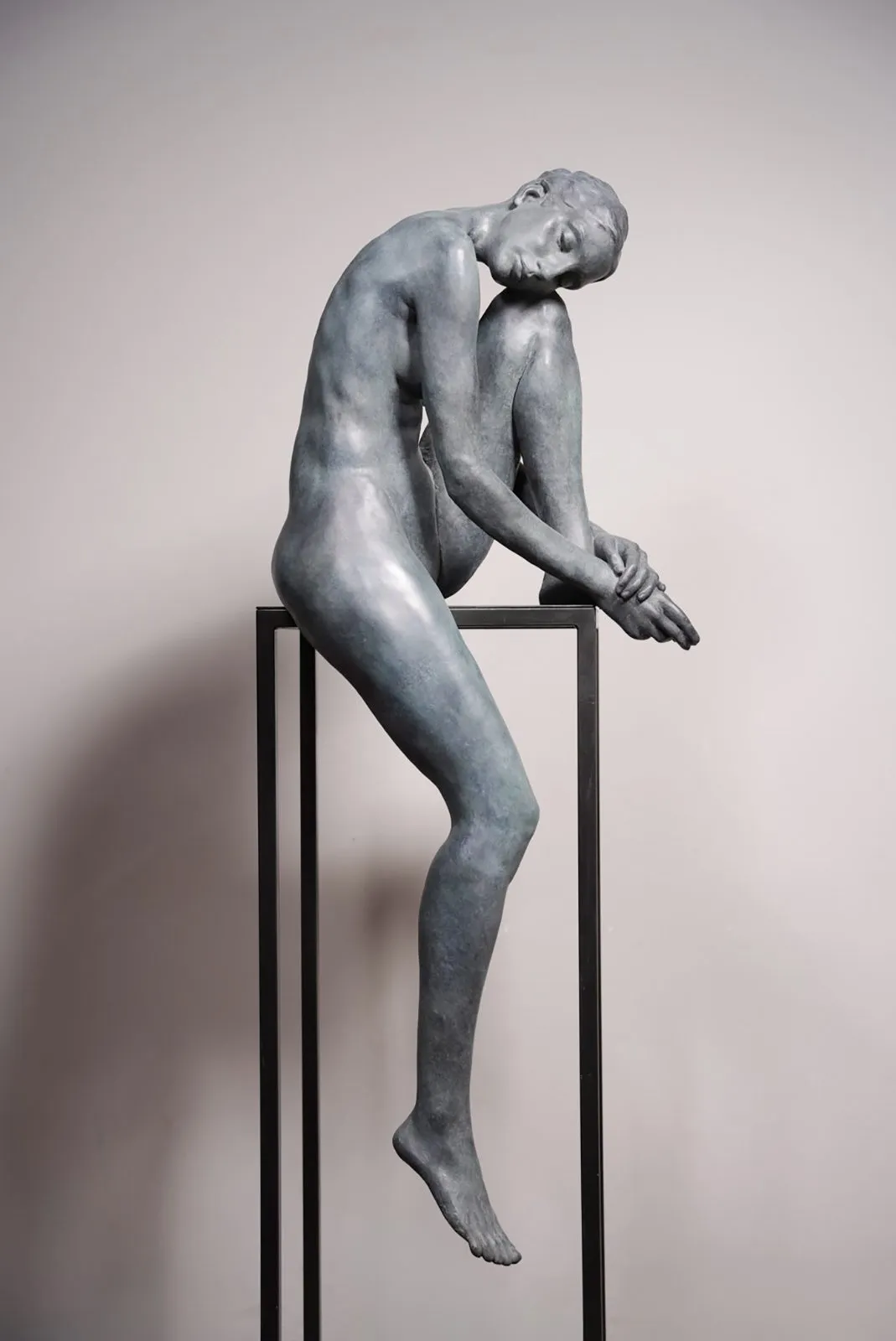 Reflection, bronze de Jana Büttner, 2021, Galerie Calderone