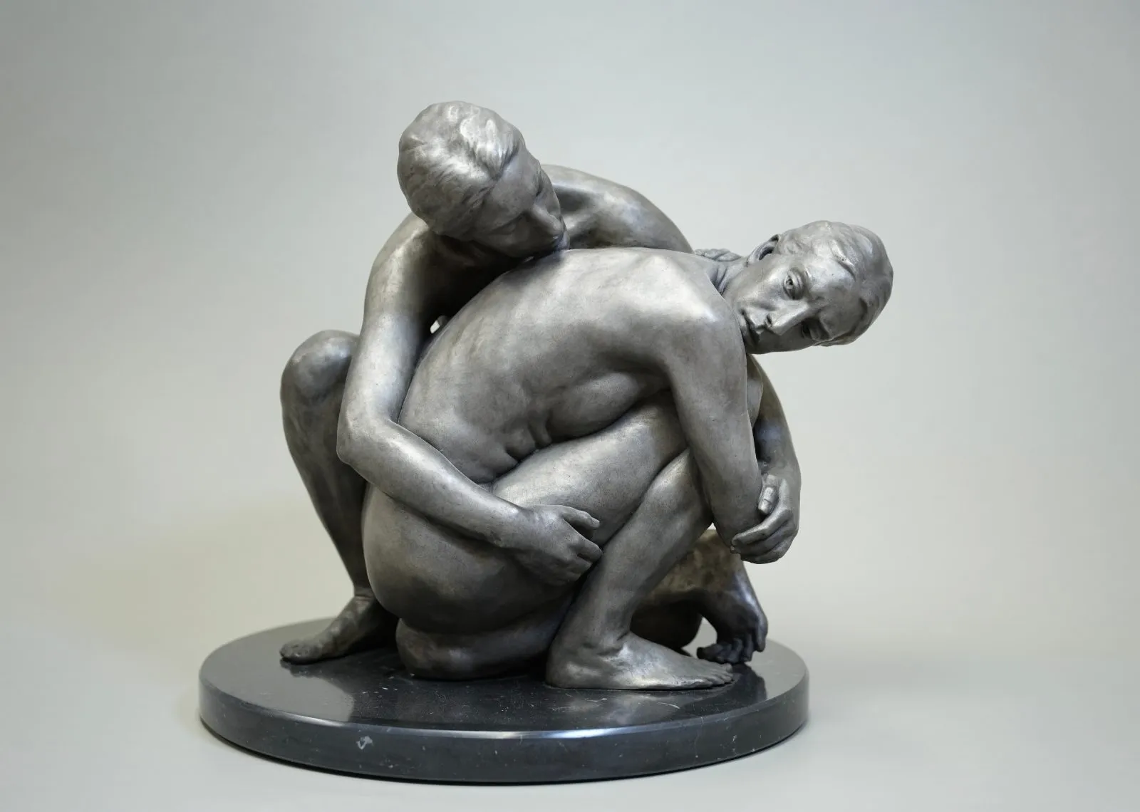 Echo, bronze de Jana Büttner, 2024, 38 × 38 × 39 cm, Galerie Calderone