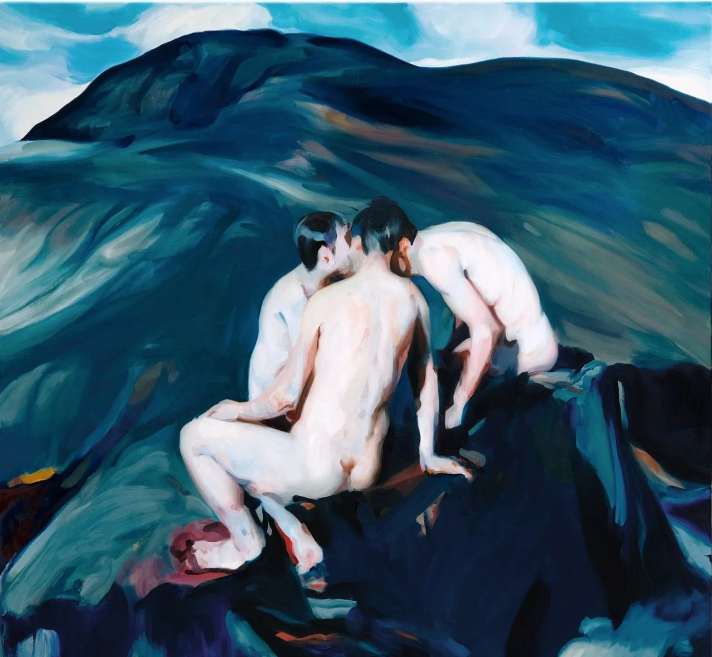 Diàlegs en solitud, huile sur toile de Gerard Castellvi Gasco, 2024, Galerie Calderone