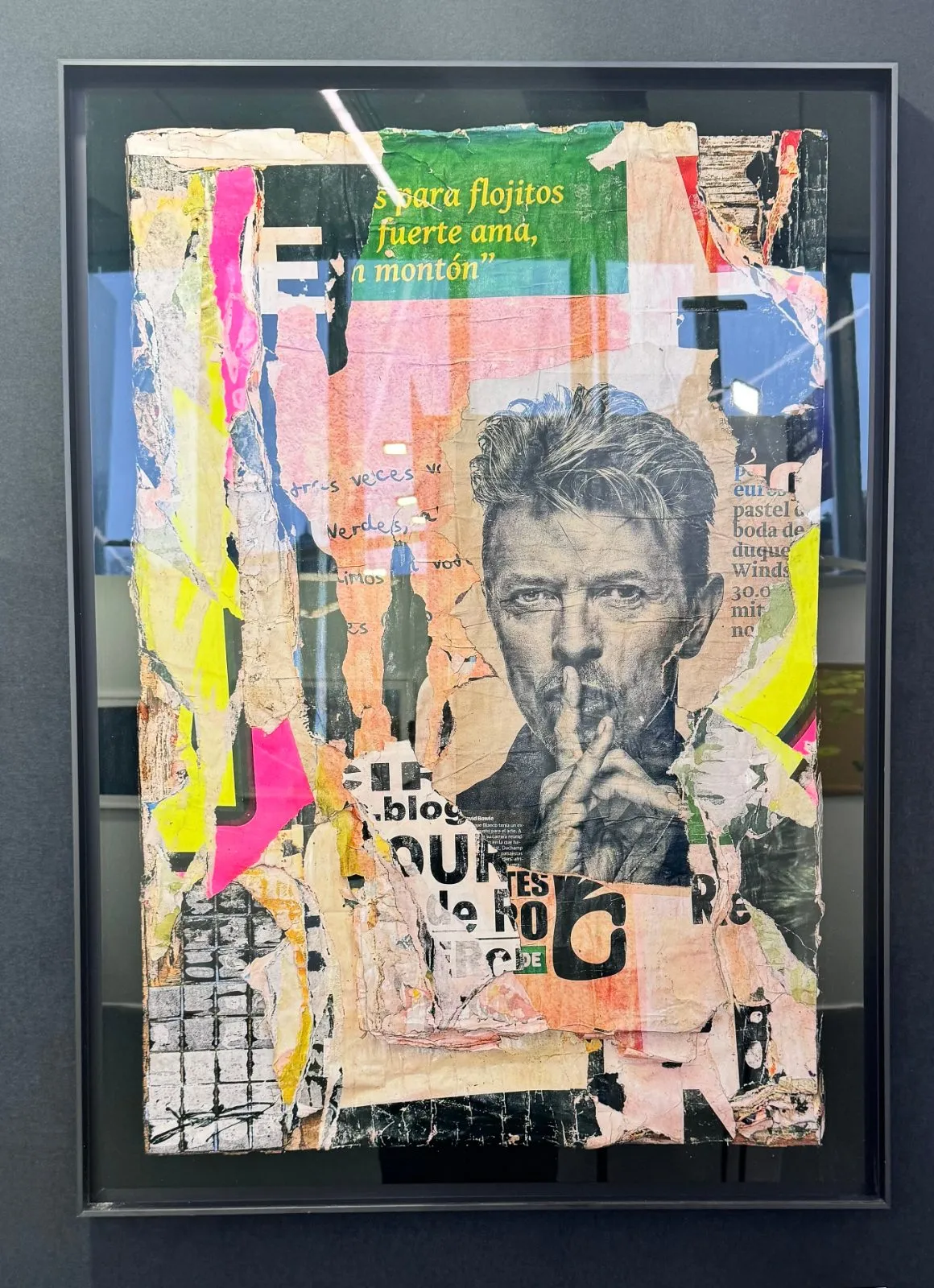 Bowie, chromalux de Laurent Durrey, 101 × 72 cm, Galerie Calderone