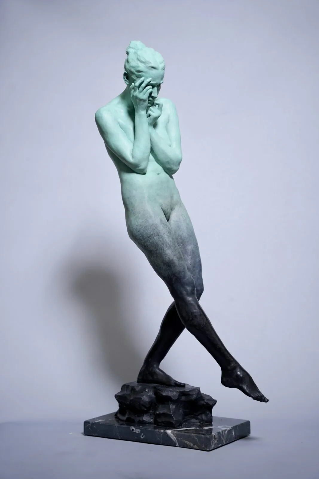 Vision, bronze de Jana Büttner, 2023, 51 × 20 × 12 cm, Galerie Calderone