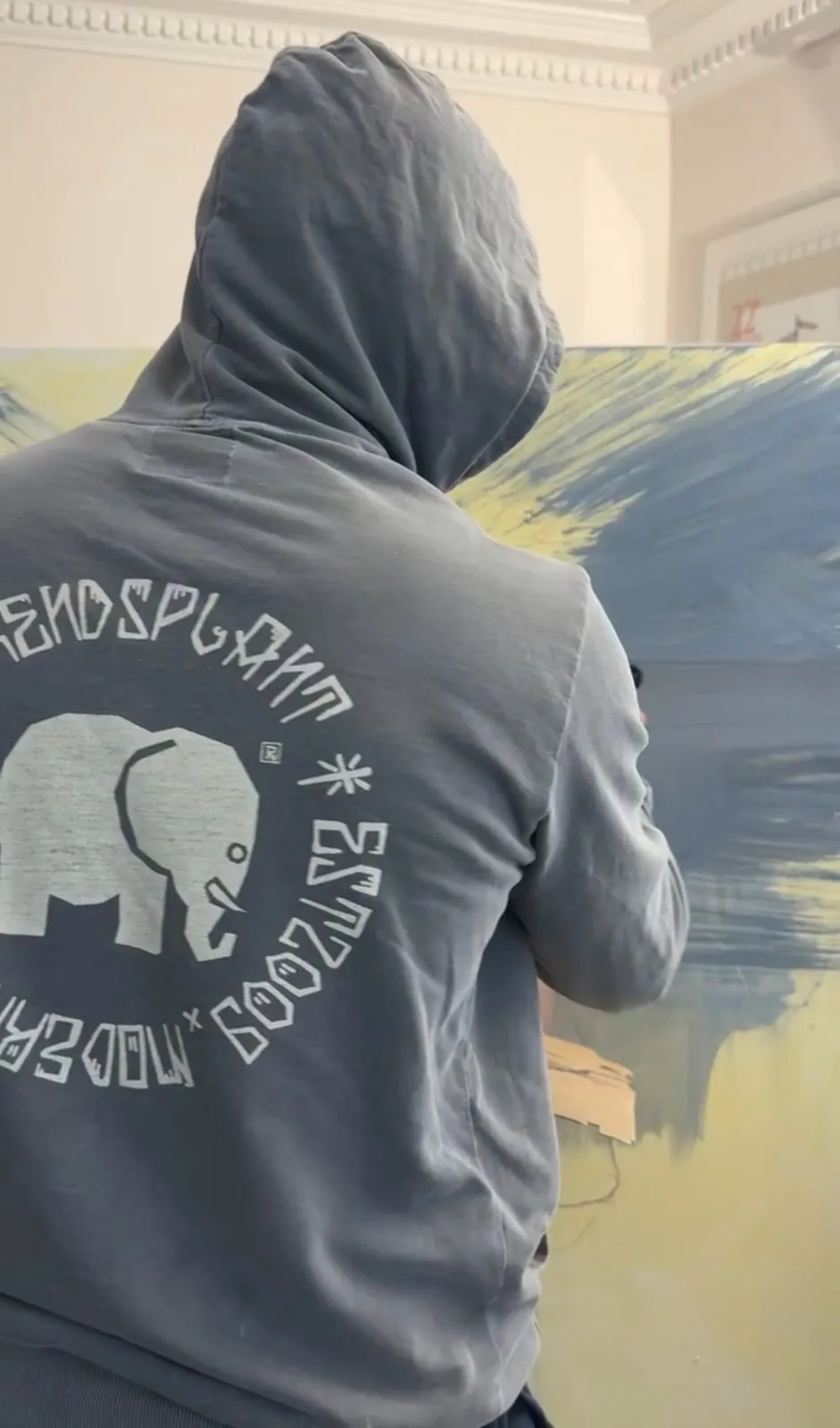 Portrait de Carporotto, peintre, Galerie Calderone